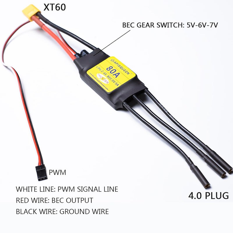 ApisQueen 64MM EDF 4S 3500KV Belt 11 Blades Electric Ducted Fan with 60A ESC for Aircraft Model Aircraft Jet Enging - Image 3